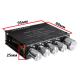 Sinilink XY-S100L – 2.1 channel 2x50 plus 100 watt subwoofer output Class D Audio Amplifier - support Bluetooth AUX and USB Color Black